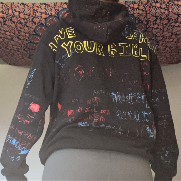 Vermany graphic painted hoodie - Picture 2 of 5